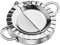 Westmark Stampino per Ravioli, Diametro: 12 cm, Con Pratici Manici, Acciaio Inox, Maria, Argento, 61372270