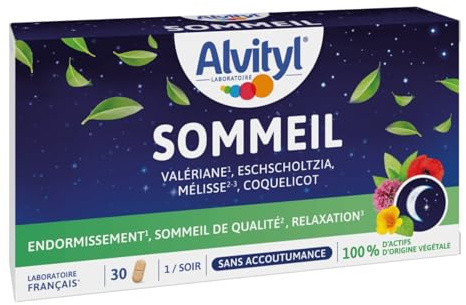 Alvityl Comprimés Sommeil 4 Actifs d'Origine Naturel - 30 Comprimés