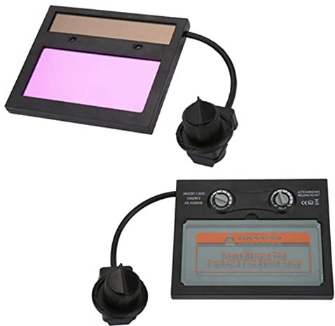 Uadme Casco Saldatura, Tx500C 110 × 90Mm Pannello Solare Lente Per Casco Saldatura Autoscurante Maschera Saldatura Lente Oscurante Automatica Per Saldatura Maschere Filtrate Maschere Protettive