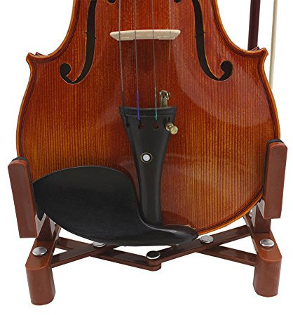 Geigenständer – Musikinstrumentenständer mit Bogenhalter für Geigenständer, tragbar, verstellbar und faltbar