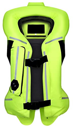 BDXZJ Racing Airbag Weste, Motorrad Airbag Weste, Radfahren Warnweste Airbag Weste, Radfahren Warnweste Airbag Weste für Motorräder, Fahrräder, Reiten, Skifahren B,3XL