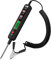KAIWEETS Testeur de circuits intelligent, testeur de tension 0,8V-100V DC avec rétroéclairage, lampe de test numérique avec lampe de poche, Stylo testeur de tension pour voiture et camion