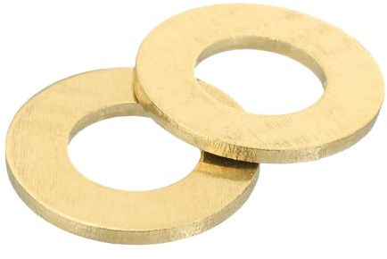 QUARKZMAN M10 Rondelle Plate, 30 Pcs Rondelles Plates à Anneau en Laiton 20mm OD 1.5mm Épais Joint d'Étanchéité en Métal pour Vis, Boulons, Écrous