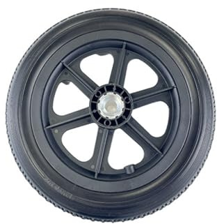 Roues arrière de fauteuil roulant de 30,5 cm, roues avant en polyuréthane massif pour fauteuils roulants électriques/fauteuils roulants électriques pour plusieurs fauteuils roulants standard, 300 x
