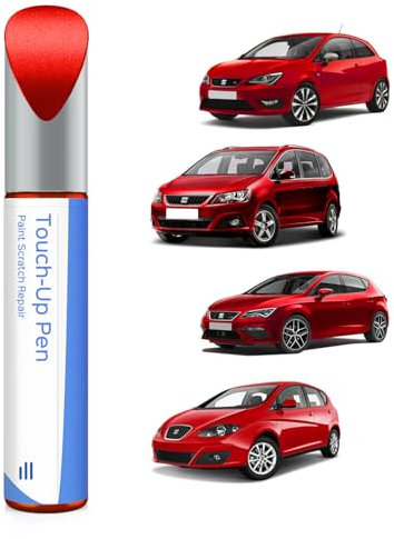 PARTS4EV Pintura de retoque S3H/LS3H Rojo metálico puro Rojo Emoción para Seat Coincidencia exacta – Reparación de arañazos y astillas