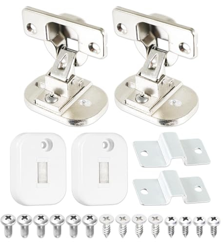 SPARES2GO Integrated Door Hinge Magnetic Fixing Kit for Kenwood KIW814W23 KIW914W23 Washing Machine (20 Pieces)