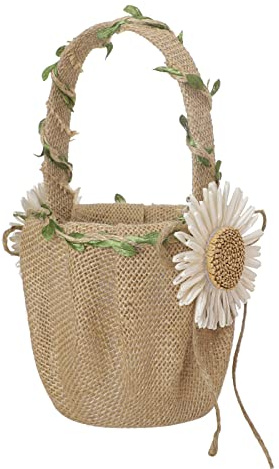 Fyearfly Juego de almohadas para anillos de boda, diseño rústico de arpillera, cojín suave para ceremonia, elegancia asequible