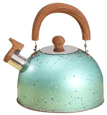 Pfeifkessel – 2-Liter-Wasserkessel Für Kaffee | Pfeifkessel Für Den Herd Aus Edelstahl | Schnelles Erhitzen Von Wasser | Für Tee, Kaffee, Camping, Küche, Heimgebrauch, Gas- Und Elektroherd