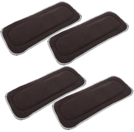 Yardenfun 4pcs Washable Diaper Inserts for Cloth Diapers Microfiber Inserts Reusable Liners for Nappies