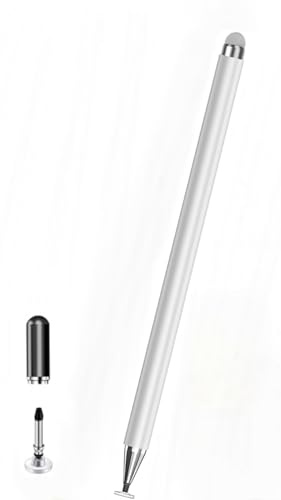 Stylus Pen Android/IOS Pad für Lenovo M11/10/9 Idea Pro Tablet für Samsung Galaxy Tab A9+/A8/A7 Schreibstift Eingabestifte Android Tablet 15/14 Stift für Alle Tablets (weiß)