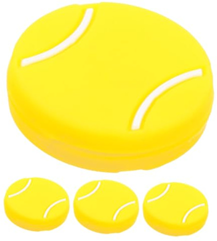 LOEFLIFA 4 Pezzi Ammortizzatori Tennis in Silicone Smorzatori Vibrazioni Racchetta Leggeri e Resistenti Design Tennis Decorativo per Maggiore Comfort e Controllo