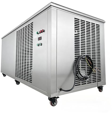 Macchina automatica per il ghiaccio a blocchi controllata da PLC - Macchina per il ghiaccio commerciale intelligente con interfaccia touch screen e monitoraggio remoto, macchina industriale per