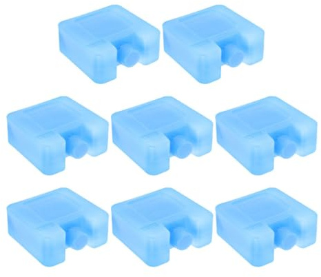 SKISUNO 8pièces Blocs de Glace Réutilisables pour Ventilateur Clim Portable Accumulateurs de Froid Étanches et Économes Espace Maintien Longue Durée Fraîcheur pour Bureau Maison