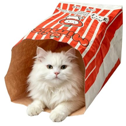 Kattpåseleksak Interaktiv leksakssäck med gömt prasselpapper | Pipande Kattleksak Resor Golv Bur Sömn Lek Vila Inomhusbruk Utomhusbruk