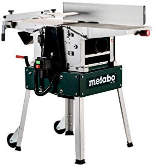Metabo Hobelmaschine HC 260 C - 2,8 DNB (0114026100) Karton; für Drehstrom, Abmessungen: 1110 x 620 x 960 mm, Abrichtplatten L x B: 1040 x 260 mm, Spanabnahme Abrichten: 0 - 3 mm