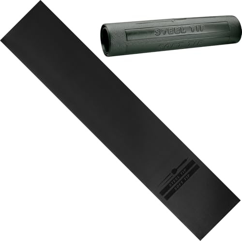 Viper by GLD Products Padded Throw/Toe Line Dart Mat (Steel and Soft Tip Darts), Black, 117 Length x 24 Width x 125 mil Thickness