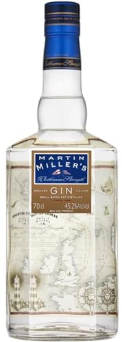 Martin Miller's Gin Westbourne, 700ml, Ideale per Martini, Note Agrumate e di Liquirizia, Premium Gin Inglese, Distillato Miscelato con Acqua di Sorgente Islandese, Idea Regalo, 45,2% Vol.