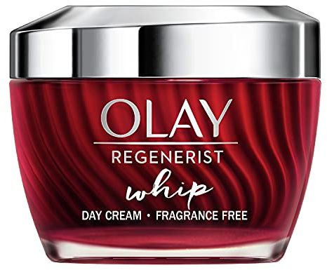Olay Regenerist Whip Perfume Moisturiser for Firmer Skin, 50 ml, with Unique Texture, Without Weight, with Amino Peptides and Vitamin B3