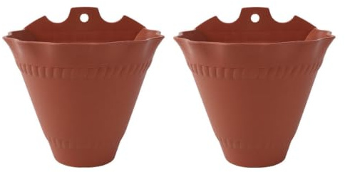 Cabilock Wandblumentopf Aus Harz 20Cm Hängepflanztopf Klein Für Innen Und Außen Sukkulenten Und Blumen Wandmontage Pflanzengefäß Dekorativ Und Platzsparend