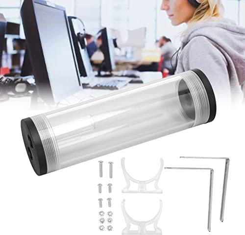 Tanque de enfriamiento de agua cpu, Tanque de Refrigeración Líquida, 3 Orificios G1 / 4 Kit de Bomba de Disipación de Calor de Acrílico con Conexión Roscada