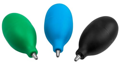 Mesee 3 Stück Silikon Staubreiniger Luft Gebläse, Blasebalg Kamera, Squeeze Ball Pump Duster, Weicher Gummi-Luftgebläse Blaster Staubreiniger für Hörgeräte Kameraobjektivuhr, Pump Air Blower