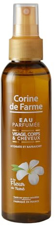 Corine de Farme - Eau Parfumée Tiaré Monoï - Brume de Soin pour Visage, Corps et Cheveux - Hydrate, Rafraîchit et Parfume la Peau - Sans Alcool - 150 ml