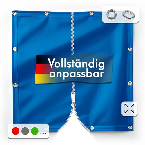 Fulcoline Maßgeschneiderte Planen Abdeckplane | 680 g/m² bis 700 g/m² | mit Saum und Ösen – Handgefertigt & Robust – Abdeckplane Wasserdicht – Langlebiger UV-Schutz – LKW Plane