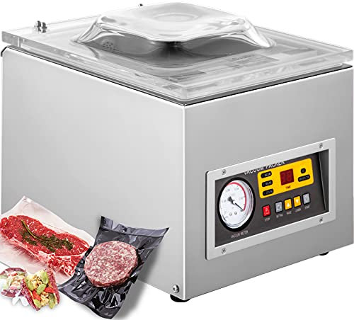 DZ-260S - Envasadora al vacío profesional para flujos, sellador al vacío con 120 W de potencia y 5 litros por segundo, ideal para cocina