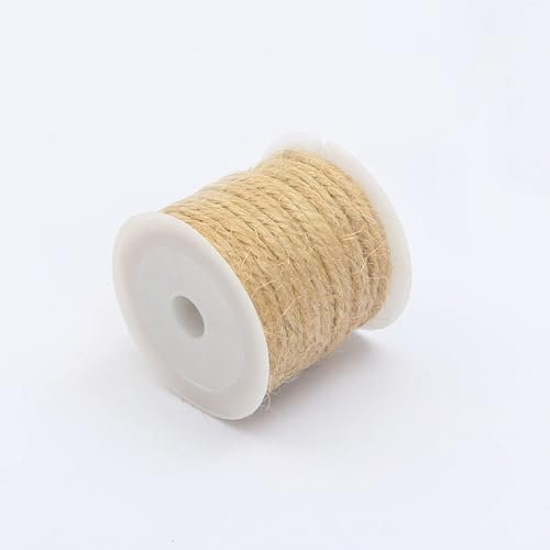 VICIYOO 5-15 Meter/Rolle Natur Vintage Jute Seil Makramee Kordel Schnur Bindfäden DIY Nähgarn Zubehör Hochzeit Party Home Dekoration