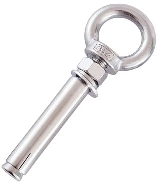 Bullone ad occhiello con spalla, bulloni di espansione M14, bulloni for impieghi gravosi, ancoraggio di fissaggio, bulloni di sollevamento in acciaio inossidabile 304 for muro di mattoni in cemento(M1