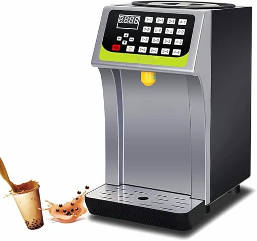HOTAPEPU Dispensador Automático De Fructosa, Dispensador De Jarabe De Acero Inoxidable, 7 L/300 W, Equipo De Té De Perla, Máquina De Dosificación De Fructosa para Sala De Té, Café ~/