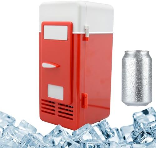 Generico Frigorifero Portatile - Frigo Da Camera Per Cosmetici, Bevande, Frutta, Cibo - Refrigeratore E Scaldavivande Per Bevande, Ufficio, Auto, Dormitorio