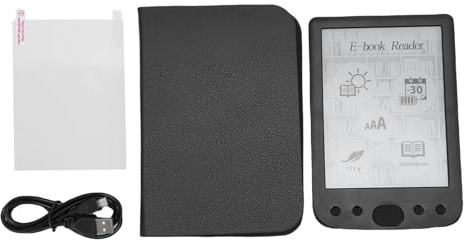 CHEOTIME Reader, Lector de Libros de 6 Pulgadas con Pantalla táctil, Lector Digital con Estuche Protectora y batería de 2500 mAh para formatos PDF EPUB MOBI (4G)