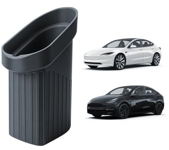 SKTU 1 poubelle pour Tesla Model Y Juniper, boîte de rangement en silicone pour Tesla 3 Highland 2020-2025 2026, poubelle pour rangement de fente de porte, poubelle pour accessoires Juniper Highland