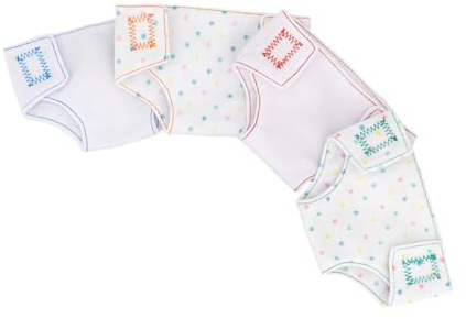 TOYANDONA Ropa para Muñecas Pañales 18 Pulgadas Bebés Niñas Ajustable Accesorios Simulación 4 Piezas Juego para Cuidado y Cambio De Muñecas Ñiño