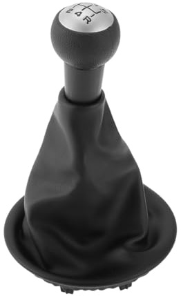 ACOLY 5 Speed Manual Gear Shifter Knob with Cover, Leather Stick Shifter Lever Knob for Citroen Berlingo III, Peugeot Partner 2008-2021