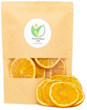 COSI NATURALE 100% arancia essiccata | naturale | snack salutare | snack per merenda | colazione | cocktail |tisane | tè | pasticceria | decorazioni varie (piccolo 100g)