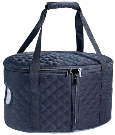 Slow Cooker Bags - 43x28x6cm Large Capacity Case, Reusable Insulated Liners with Lid Fixing Buckle | Portable Cooking Pot Carrier for Camping Traveling Picnics Parties Baking Outdoor Trips