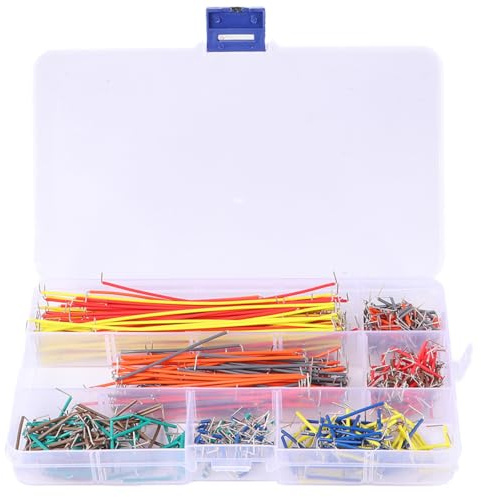 Levemolo 540pcs Preformed Breadboard Jumper Wire Kit with Flexible Multicolored Cables for Prototyping Circuits and Electronic Breadboard Connections