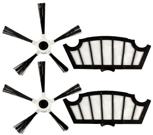 Menalux 900167088 MRK 04 Spazzole Laterali e Filtro Motore per Hoover RBC003
