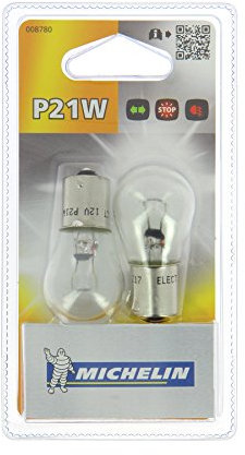 MICHELIN 2 Ampoules pour veilleuse et feu stop Poirettes P21W