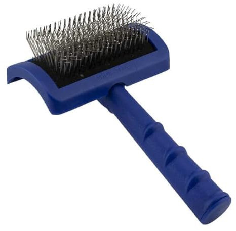 Show Tech Tuff On Tangles Slicker Lange Stiftbürste - Professionelles Werkzeug für die Fellpflege | Geeignet für langhaarige Haustiere | Ergonomisches Design | Verbessert die Gesundheit & das Aussehen