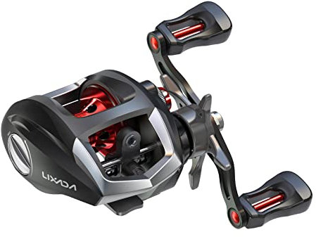 Lixada Baitcasting Angelrolle 12+1 Kugellager Hoch Geschwindigkeit Angeln Spule mit Magnetisch Bremse System