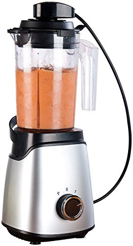 Rosenstein & Söhne Blender: 2in1-Vakuum-Mixer mit 3 Stufen & 4 Klingen, 700 ml, 300 Watt (Vakuum-Mixer & Smoothie-Maker, mit Messzylinder, Eis)