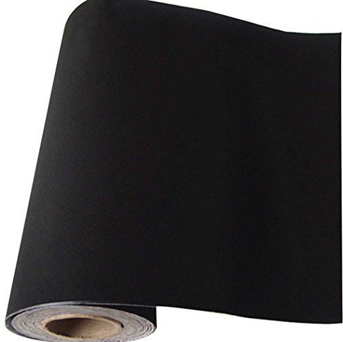 Autocollant en velours Flock Liner pour bijoux tiroir Craft Tissu Peel et bton noir, doublure en velours doux pour tiroir DIY 45 x 297,2 cm