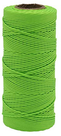 Green 328 Feet Mason Line, Braided Brick Line for Building, Gardening, Marking and DIY Projects