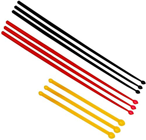 vitalundfitmit100 3er Set Mikro Dosierlöffel, MICRO SCOOP, schwarz rot orange, BPA-frei