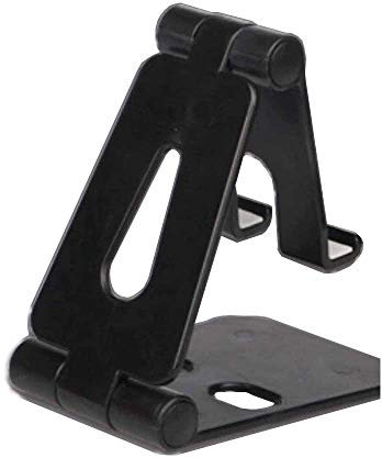 USSJ Desktop Stand for Phones, Free Your Hand, Adjustable, Compatible with All Phones, Cell Phone (Black)