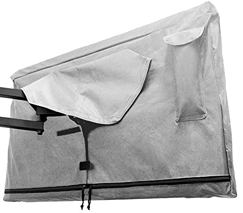 Bozzcovers Outdoor TV Cover 48, 49, 50 inch - with Zipper, Weatherproof, Waterproof 360 Degrees Protection, Soft Non Scratch Interior - Gray