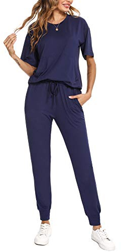 Totatuit Womens 2 Piece Summer Lounge Wear Set Short Sleeve Tracksuit | Long Sleeve, Short Sleeve, Cotton Feel, Summer Wear